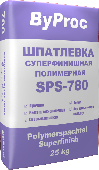 Шпатлёвка суперфинишная полимерная SPS-780 25кг