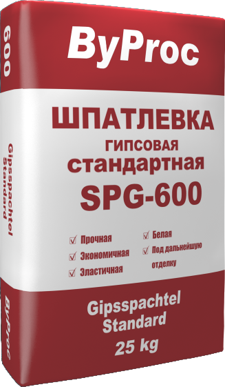 Шпатлёвка гипсовая стандартная SPG-600 25кг
